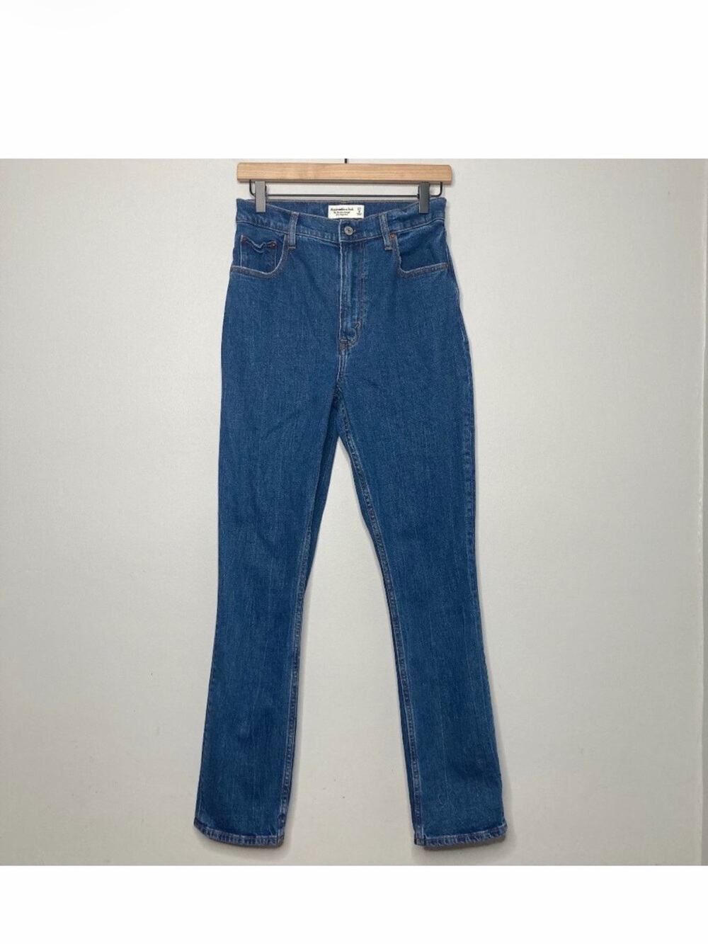 Abercrombie & Fitch Jeans Womens 27 Blue Curve Love 90s Slim Straight Classic